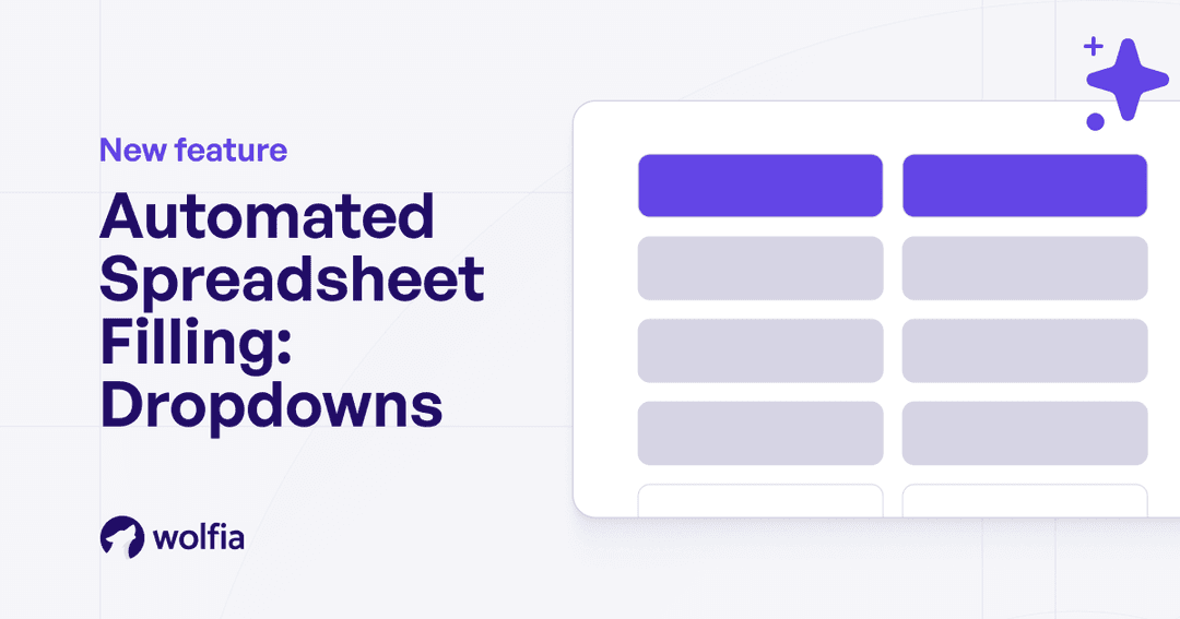 Expanding automated spreadsheet filling: Dropdowns